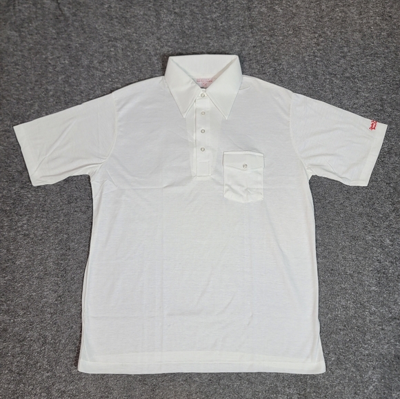 Vtg 80's State Farm Mens Golf Polo Shirt Size  XL White Logo Embroidered On Arm - Picture 1 of 11